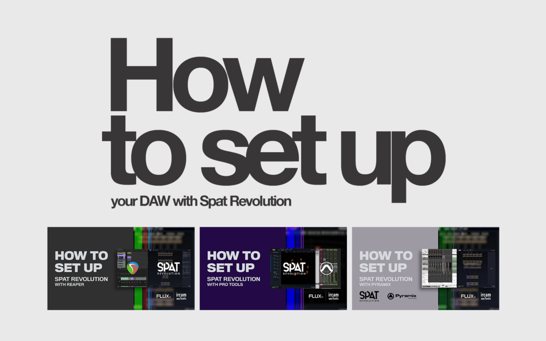 How to set up your DAW with Spat Revolution
