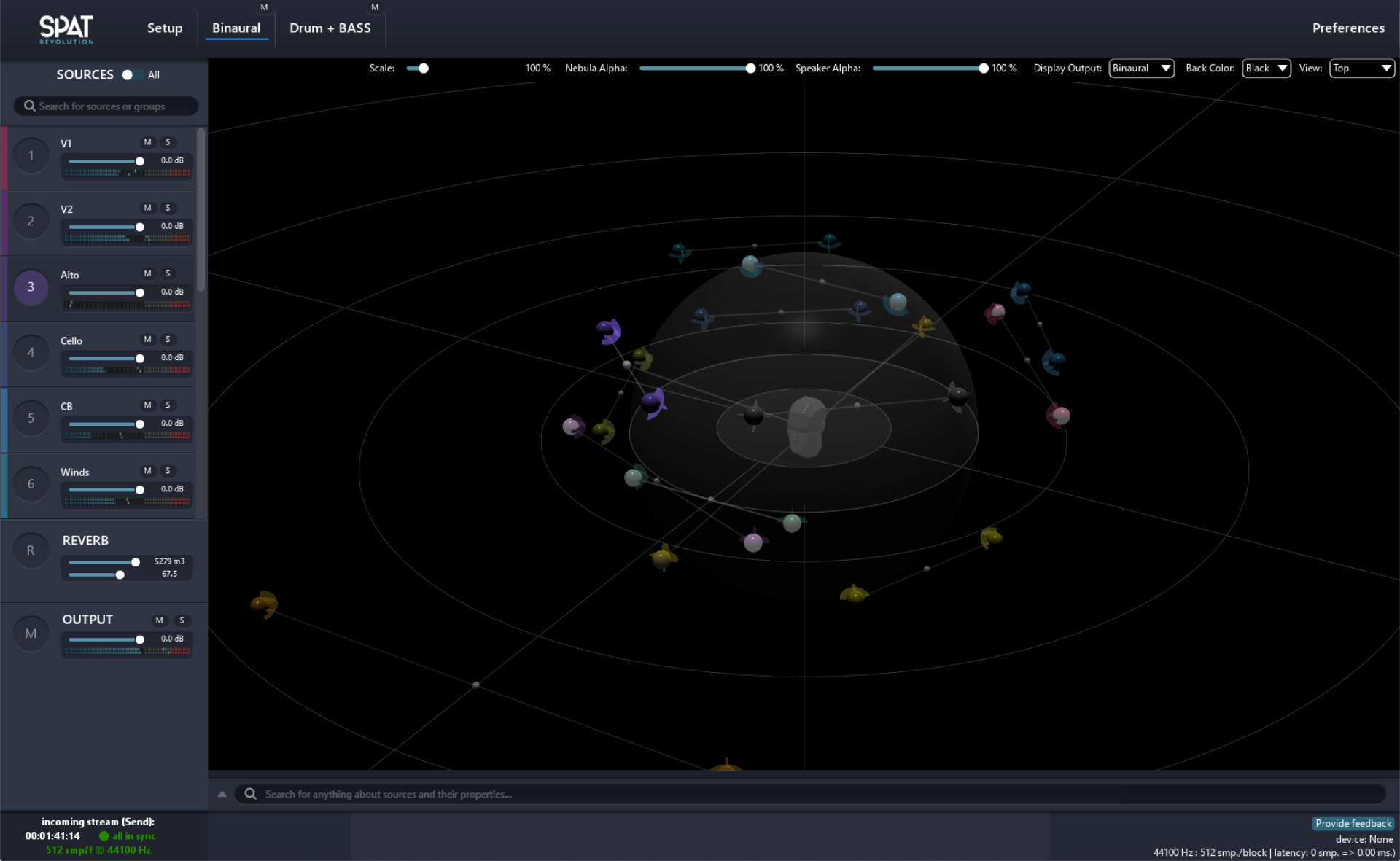 Creating binaural content with Spat Revolution